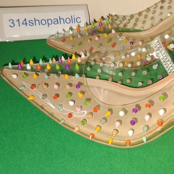 Steve Madden Multicolor Spiked Heels - Picture 6 of 6